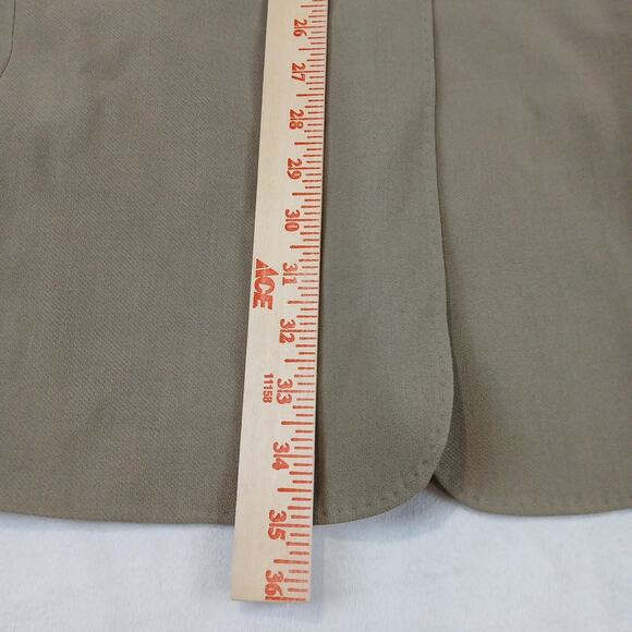 MaxMara Coat Womens Small Taupe Beige Wool Blend Long Jacket Made in Italy Lined - Picture 10 of 14